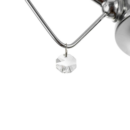 Светильник потолочный BayerLux «Миранда», люстра 3хЕ27, 40 Вт, хром, 59×59×26 см