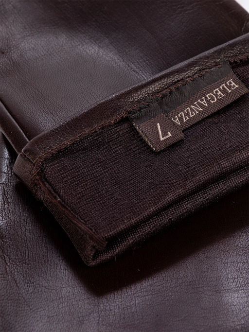 Перчатки женские ш/п F-IS0075 d.brown - Eleganzza фото 4