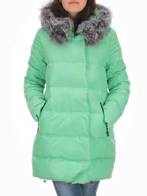 15113 GREEN Куртка зимняя облегченная женская (150 гр. холлофайбер) - Fashion фото 2