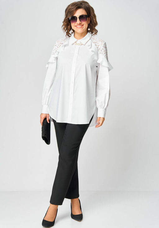 Блуза EVA GRANT 7174-1 белый