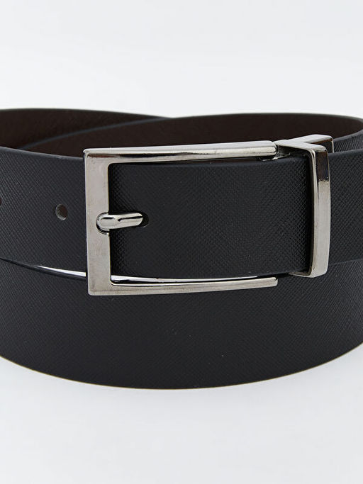 Deri G?r?n?ml? Erkek Kemer