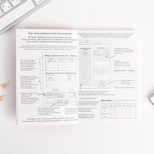 Блокнот для планирования финансов А6, 68 л «Превращай мечты в цели»