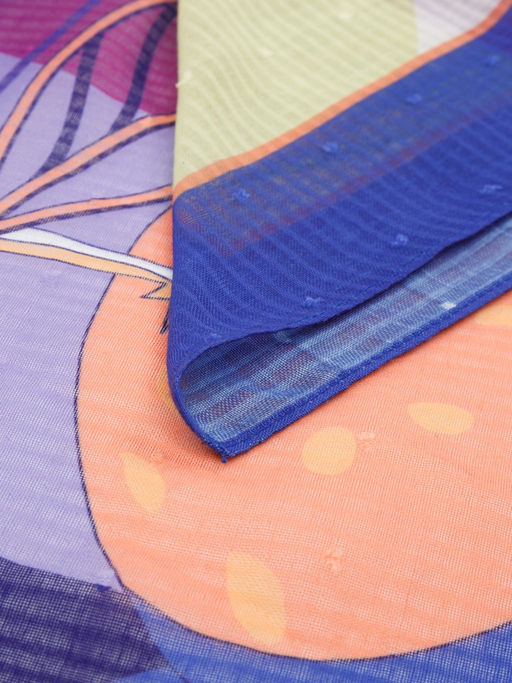 Платок жен. хл+шелк 110х110 BL22-0674-10 - Labbra фото 7