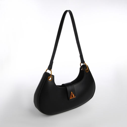 Сумка женская багет на молнии, цвет чёрный - Textura фото 4