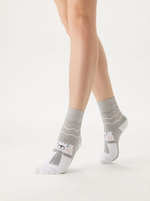 Новинка! MINI 3300-4 теплые носки женские (мягкий плюш, шарфики) - Minimi фото 4