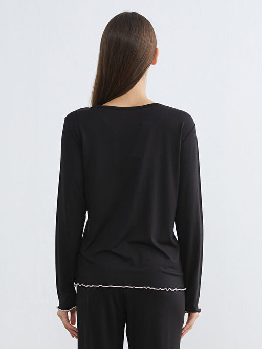 V Yaka Kad?n Pijama ?st?