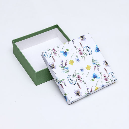 Подарочная коробка квадратная Цветы,13,5 х 13,5 х 5 см - Simaland фото 2