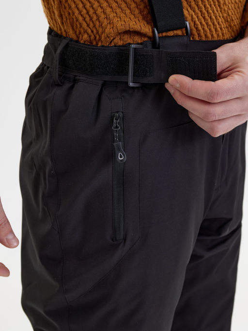 Полукомбинезон утепленный мужской зимний горнолыжный черного цвета 2405Ch - Mtforce фото 15