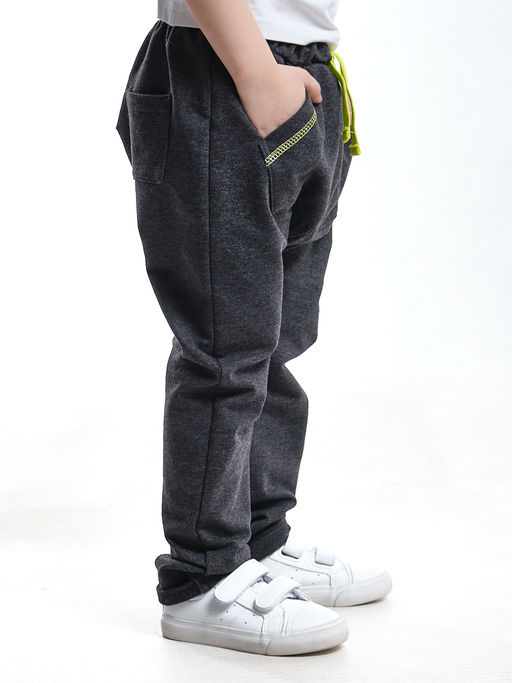 Брюки на резинке с подворотом UD 7333 черн.меланж - Mini maxi фото 3