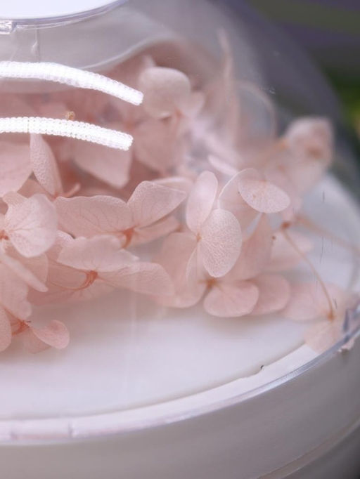 Настольный увлажнитель воздуха - ночник "Flower", peach, (портативный, USB)