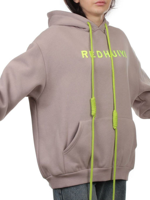 2616 PINK POWDER Толстовка женская (85% хлопок, 10% полиэстер, 5% спандекс) - Fashion фото 3