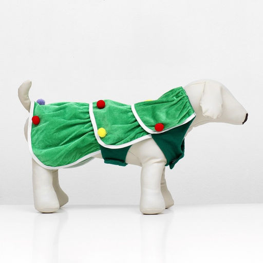 Костюм для животных Ёлочка, размер L (ДС 43, ОГ 50 см), зелёный - Simaland фото 2