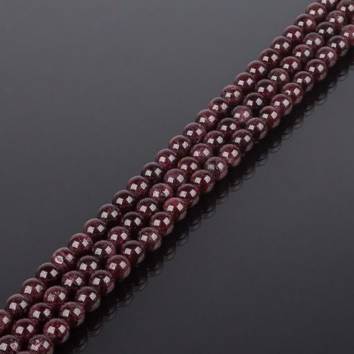 Бусины для украшений из Граната (Пироп) (64 бусины) 39 см