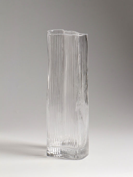 Ваза «Энико», 25×9 см, стекло, прозрачная