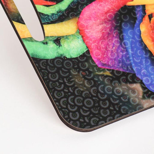 Разделочная доска-поднос Радужные розы 36х28 см - Дарим Красиво фото 3