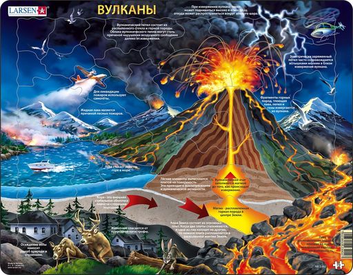 Пазл Вулканы, 70 эл.