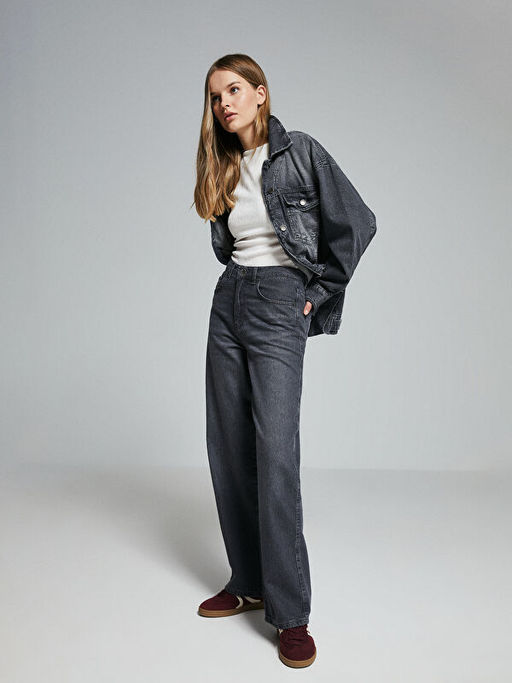 Straight Fit Kad?n Jean Pantolon