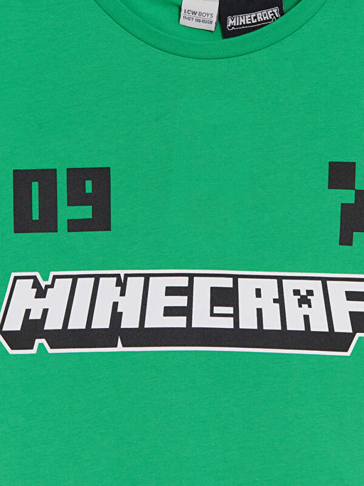 Minecraft Bask?l? Erkek ?ocuk ?ortlu Pijama Tak?m?
