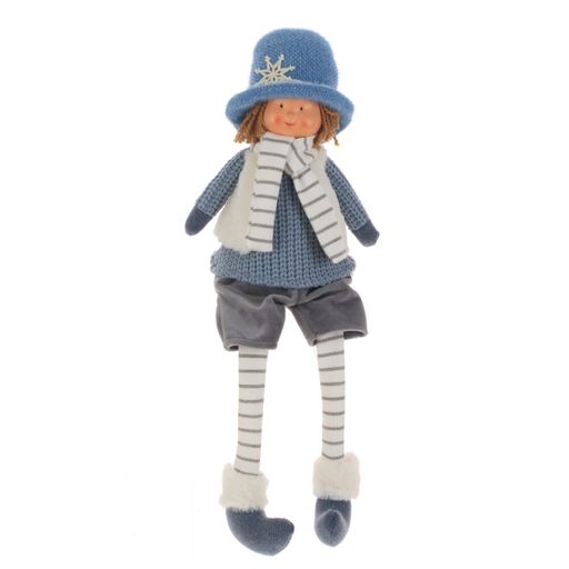 Игрушка набивная "Девочка, мальчик", L20 W10 H27 см, 2в.