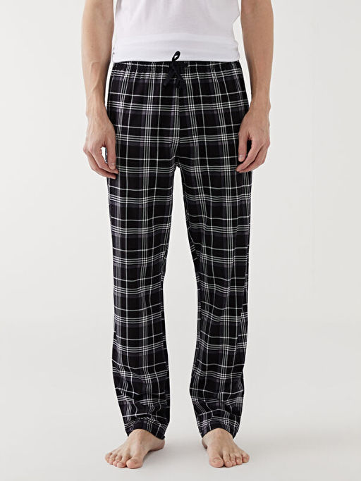 Standart Kal?p Ekose Erkek Pijama Alt