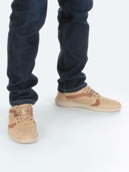 Б699А-3 BEIGE Полуботинки мужские (натуральная замша) - Фабричный китай фото 3