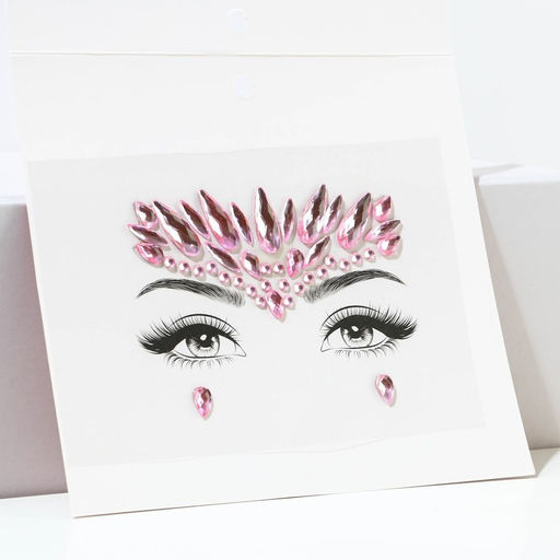 Стразы для лица Сияй!, розовые - Beauty fox фото 2