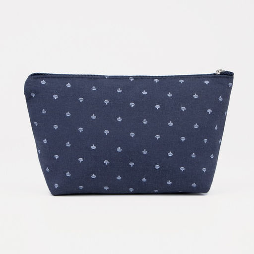 Косметичка на молнии простая, с рисунком Корона, синяя - Simaland фото 2