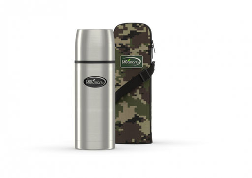 Термос 0,75 л "BIOSTAL" у/г, с двумя чашками "Охота" арт. NВP-750B