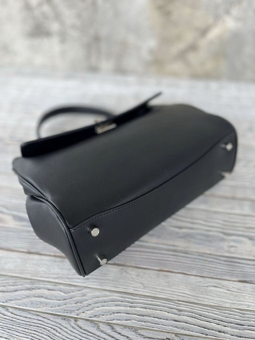 Женская кожаная сумка-портфель 8399-2 Черный - Sergio valentini фото 6