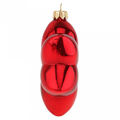 Елочная игрушка стеклянная Звезда 10х10х12см, зеркально-алый, в подарочной коробке (Россия) - Домашняя мода фото 4