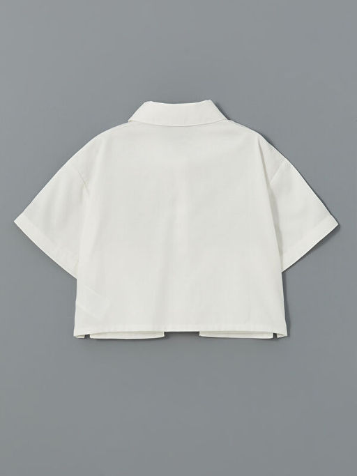 Basic K?sa Kollu K?z ?ocuk Crop G?mlek