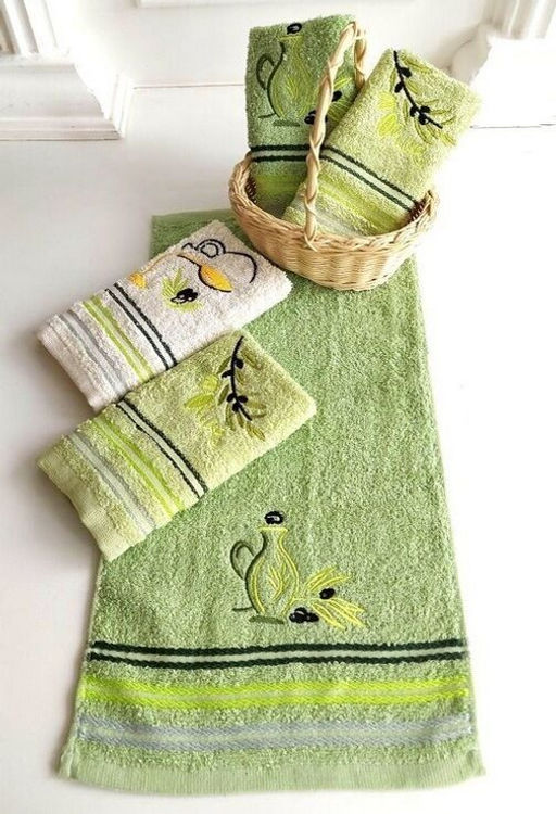 Полотенце кухонное махровое Olive 25*50 см. хлопок 100% - Лен поволжья фото 2