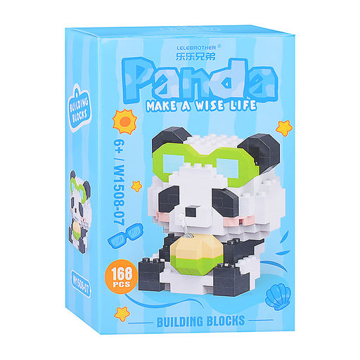 Конструктор "Панда с соком" (168 дет.) в коробке