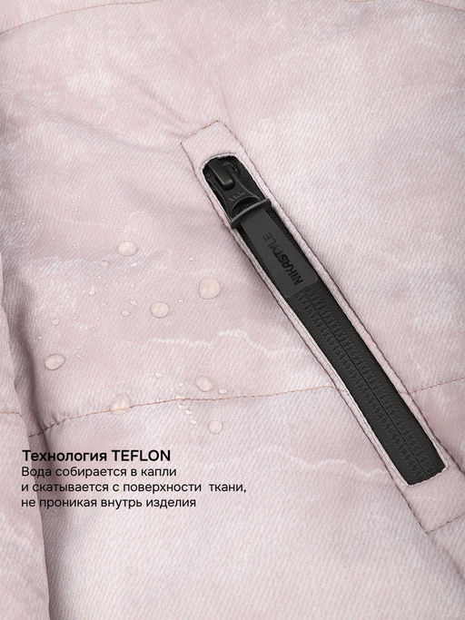 Пальто 6з7625 пудра