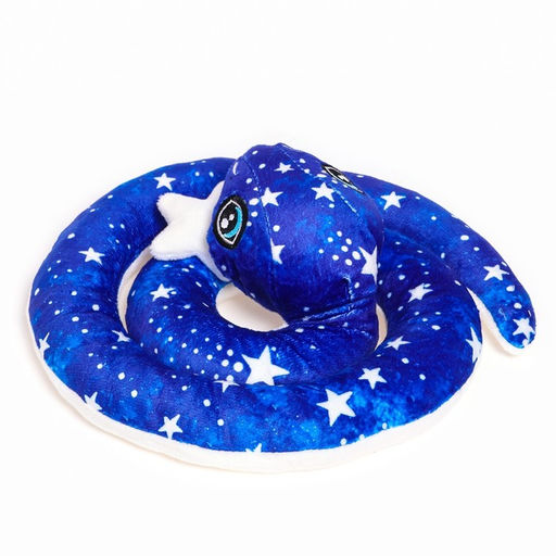 Мягкая игрушка Змея, 20 см, лунная, со звездой - POMPOSHKI фото 4