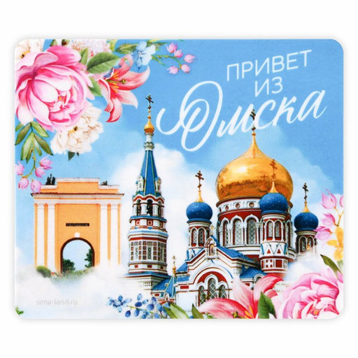 Цена за 10 шт. Магнит виниловый «Омск», 6 х 7 см
