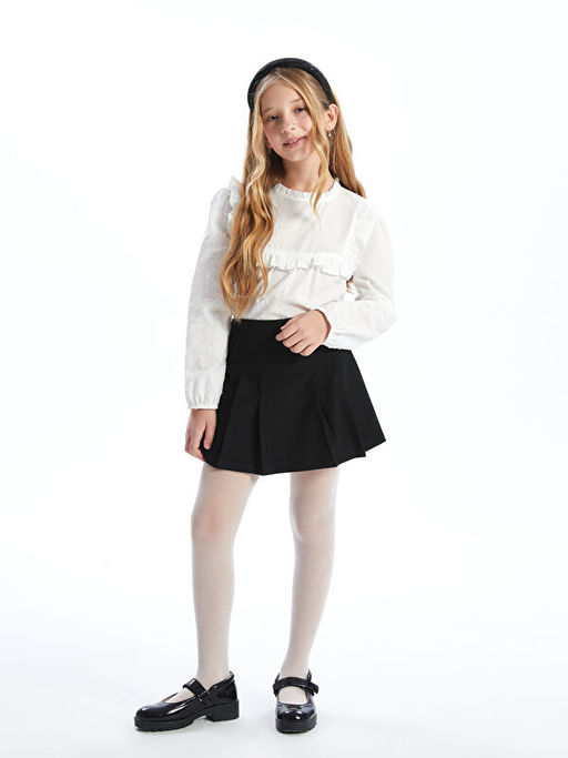 Beli Lastikli K?z ?ocuk ?ort Etek