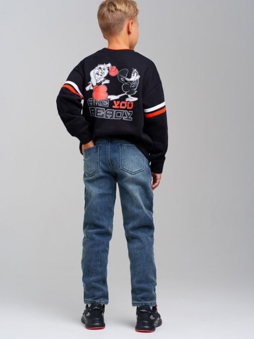 32411325 Брюки джинсовые утепленные флисом для мальчиков