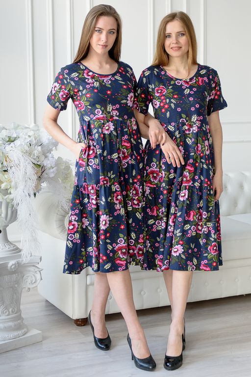 Платье женское из кулирки Зарема малиновый - Амадэль фото 5