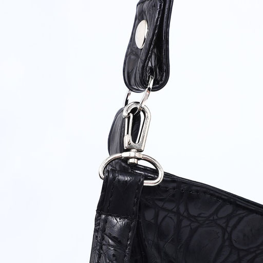 Сумка-мешок на молнии, наружный карман, цвет чёрный - Simaland фото 4