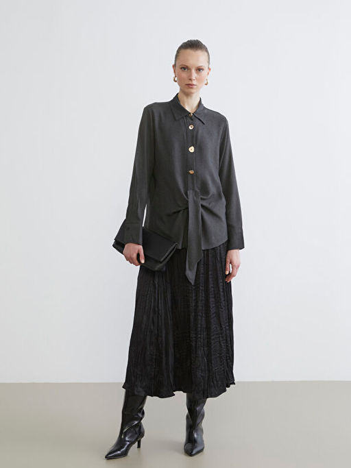 Regular Fit Ba?lamal? Kad?n G?mlek