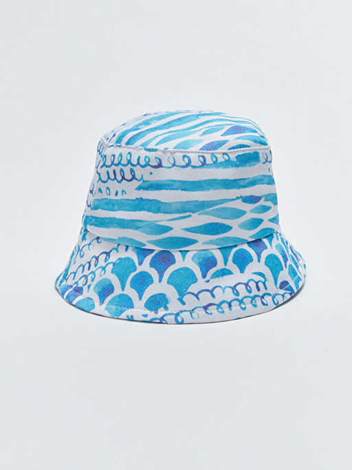 Bask?l? K?z ?ocuk Bucket ?apka