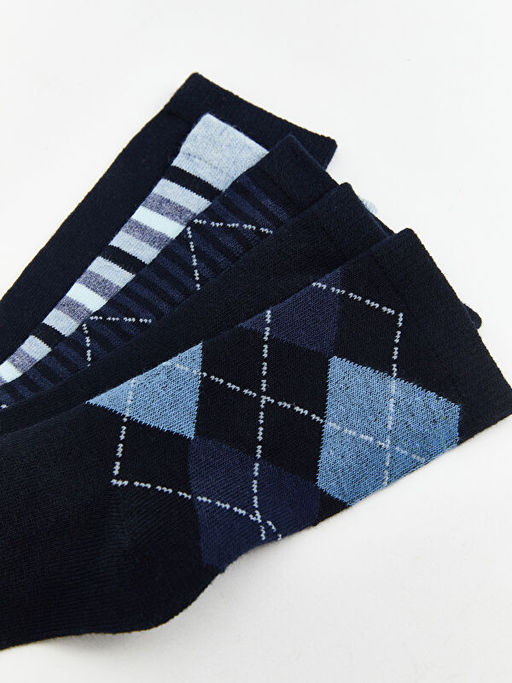 Desenli Erkek ?ocuk Soket ?orap 5li