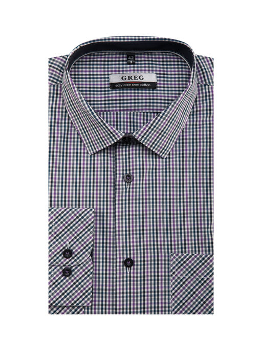 Сорочка мужская длинный рукав GREG S375/231/182/ZN/1p  фото 2