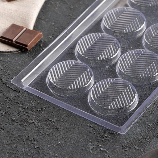 Цена за 20 шт. Форма для шоколада и конфет Зигзаг, 8 ячеек, 22?11 см, прозрачная - Simaland фото 2