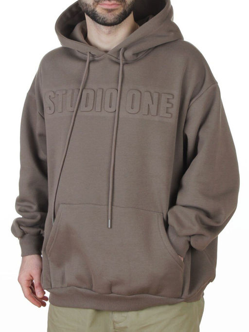 2811 KHAKI Худи унисекс мужское (95% хлопок, 5% спандекс)