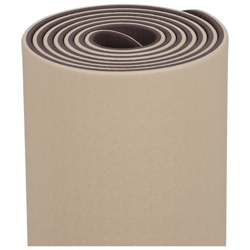 Коврик для йоги Sangh, 183х61х0,6 см, цвет бежевый/коричневый  фото 6