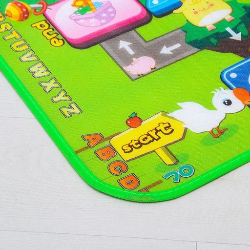 Игровой коврик для детей на фольгированной основе Дороги, размер 116х90x0,5 см, Крошка Я  фото 3