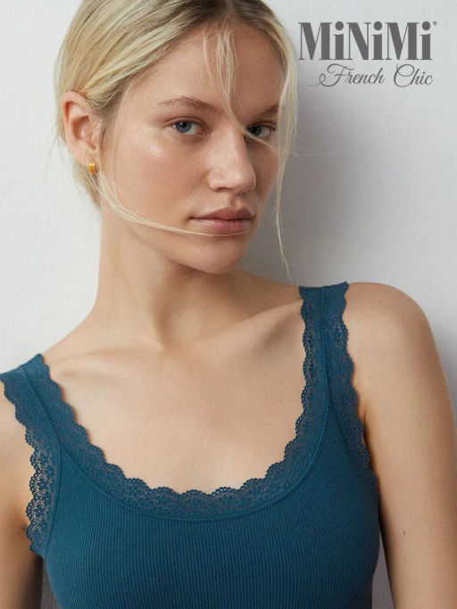 Mi1321S French Chic Майка на широких бретелях MiNiMi