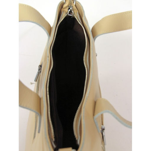 Сумка женская натуральная кожа RM-SH-8321, 1отд+карм/перег, плечевой ремень, бежевый SALE 261769 - Adelia фото 8